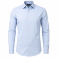 Tailored Cotton Dress Shirt – Sky Blue | Kessy Wounder