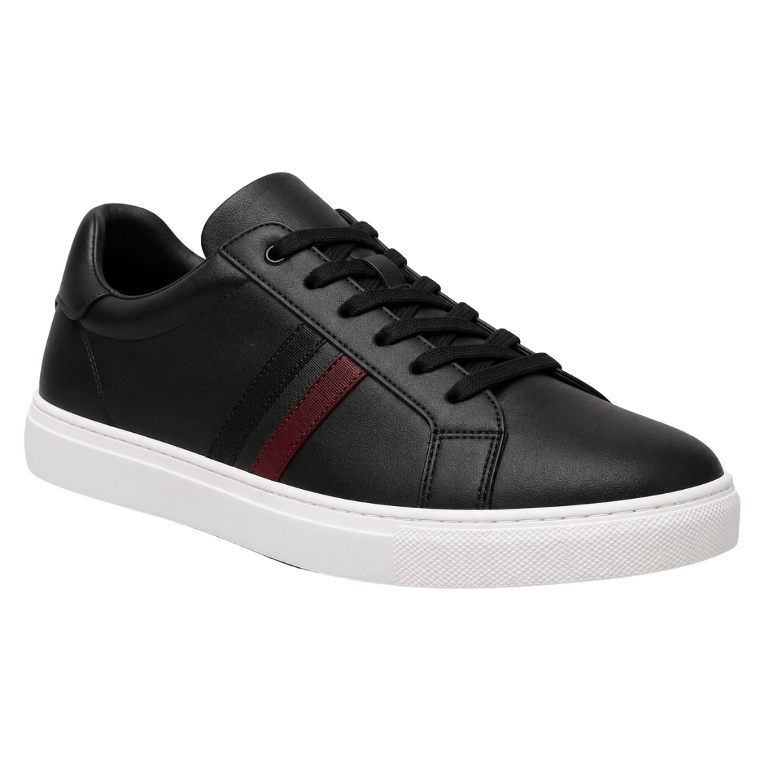 Premium Leather Trainers – Black | Kessy Wounder