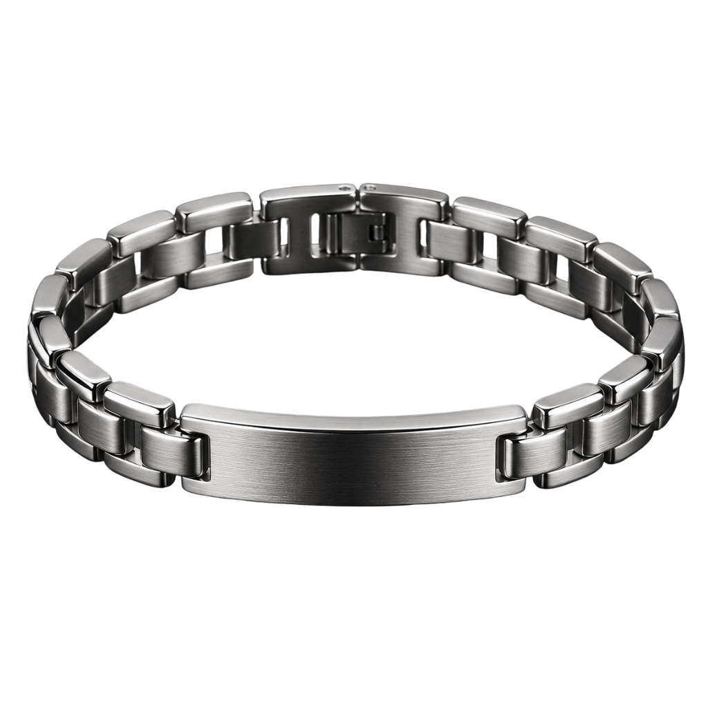 Premium Stainless Steel Link Bracelet – Silver | Kessy Wounder