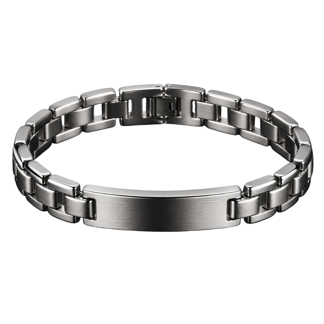 Premium Stainless Steel Link Bracelet – Silver | Kessy Wounder