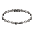 Premium Tri-Link Stainless Steel Bracelet – Silver | Kessy Wounder