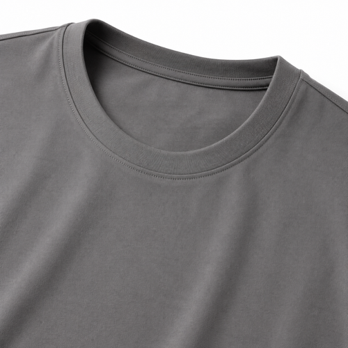 Premium Cotton Crew Neck T-Shirt – Charcoal Grey | Kessy Wounder