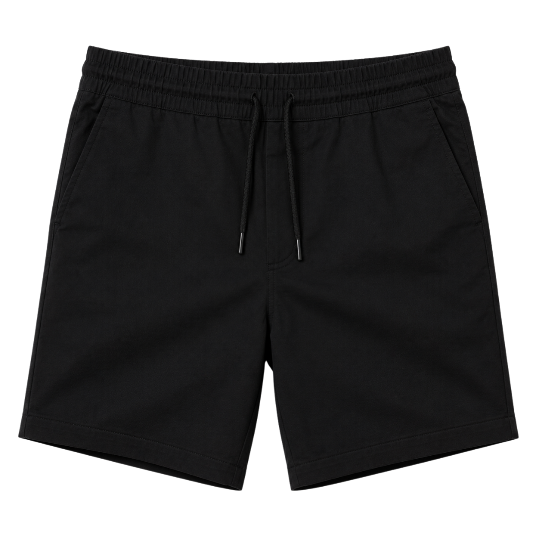 Premium Cotton Drawstring Shorts – Black | Kessy Wounder